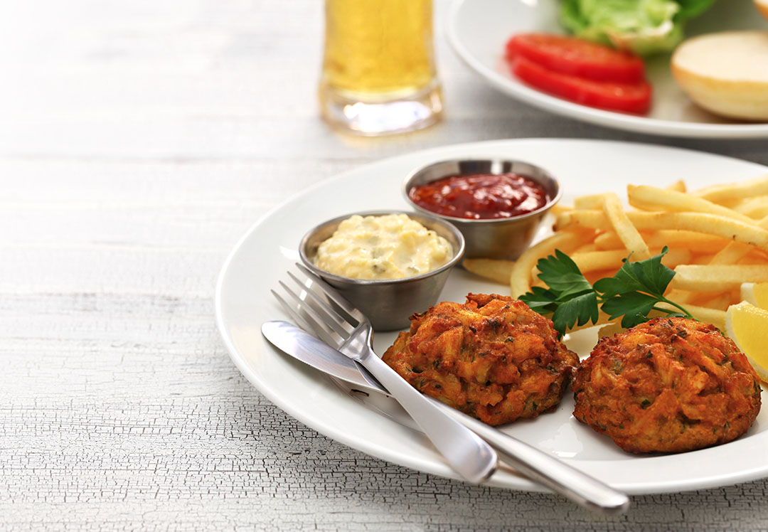 Telaya Crab Cakes with Roasted Red Pepper Marmalade