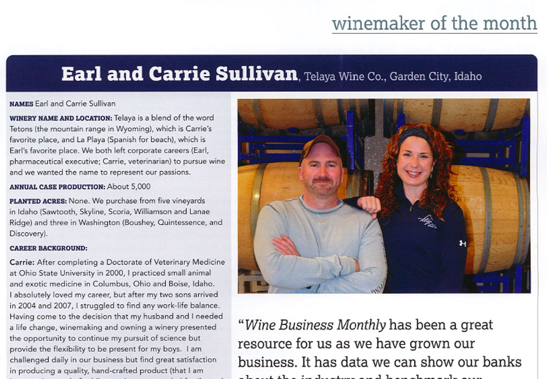 Winemaker of the month