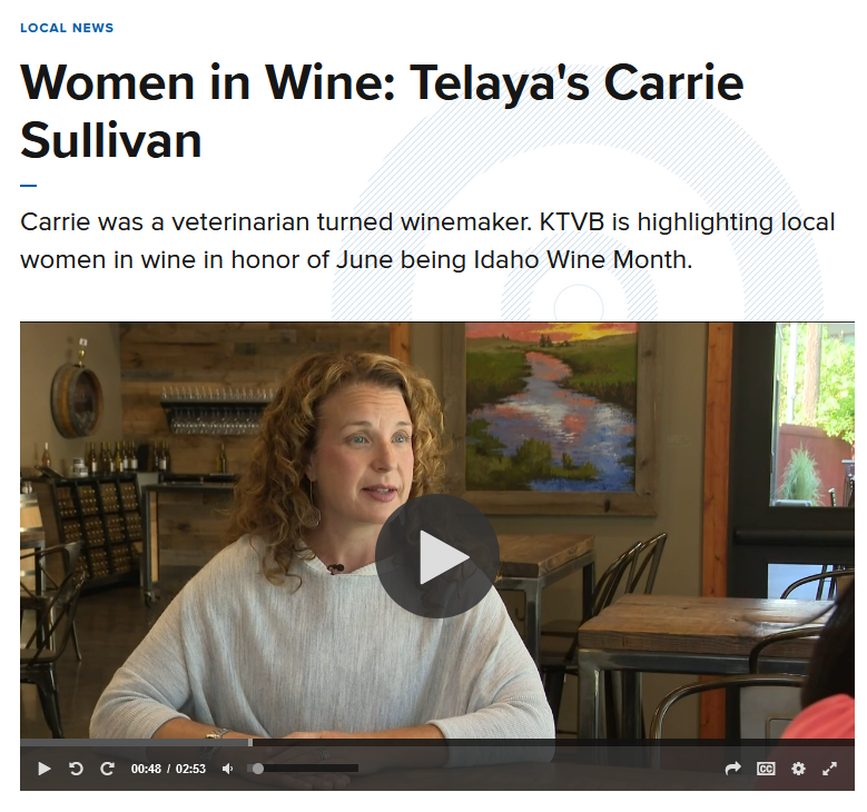 Women in Wine: Telaya’s Carrie Sullivan