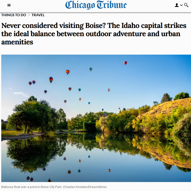 Never considered visiting Boise? The Idaho capital strikes the ideal balance between outdoor adventure and urban amenities